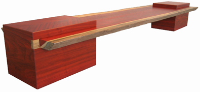 Padauk Bench/Coffee Table